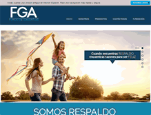 Tablet Screenshot of fga.com.co